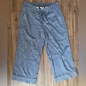 LOFT Drawstring Wide-Leg Pants